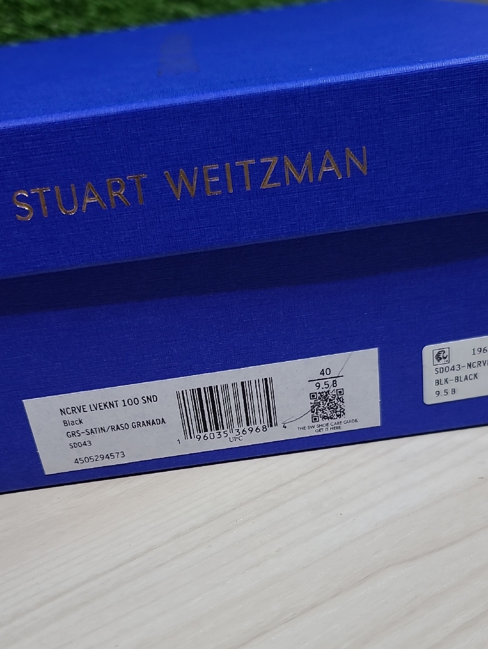 Stuart Weitzman Nudistcurve Loveknot 100 Sandals - Black / US 9.5 New - Picture 7 of 10